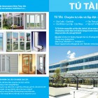 Thiết kế và in tờ gấp sàn gỗ, cửa cuốn, cửa nhôm, cửa tự động Tú Tài