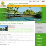 thiết kế website du lịch luckytour trang chi tiết