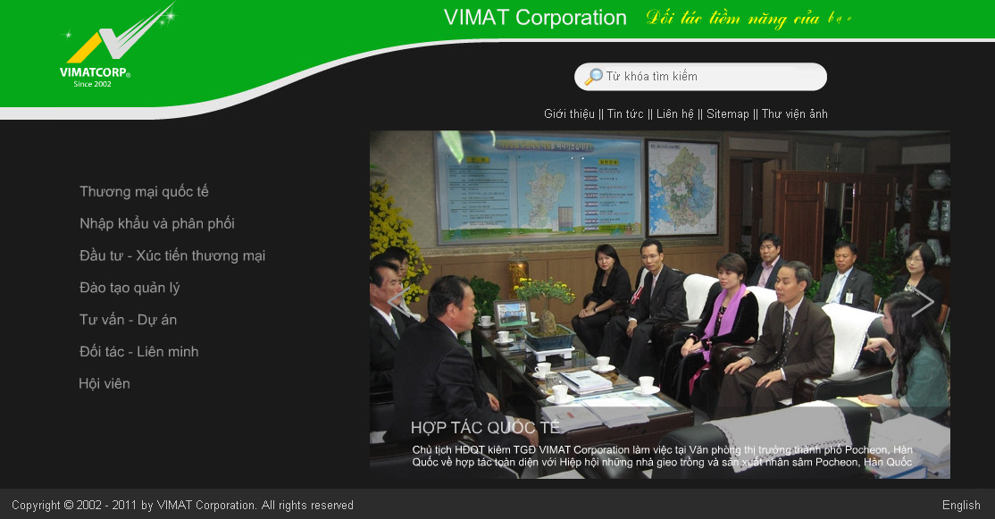 Website flash Công ty Vimat Corp