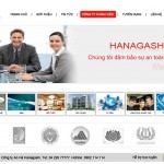 Thiết kế website phòng cháy chữa cháy, an ninh điện tử, camera quan sát công ty An Hà Hanagashi - Giao diện 1