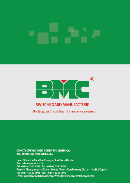 Thiết kế catalog tủ điện, thang cáp, máng cáp BMC