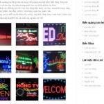 Thiết kế website biển quảng cáo đèn led, biển mica, linh kiện led
