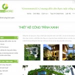 Trang trong thiết kế website cảnh quan sân vườn, cây cảnh, công trình xanh